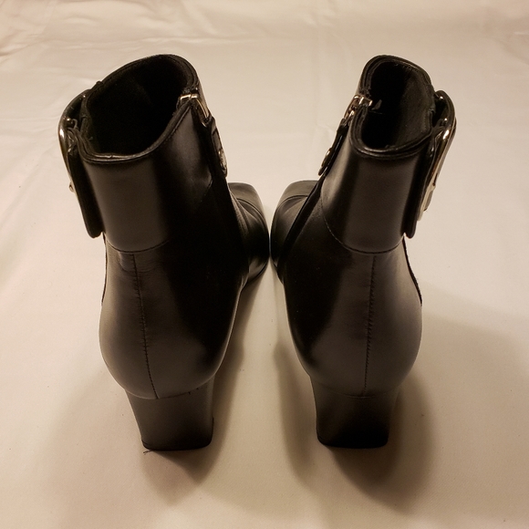 Emily in Paris Inspo: Geox Ankle Booties with Oversized Buckle - Picture 2 of 7